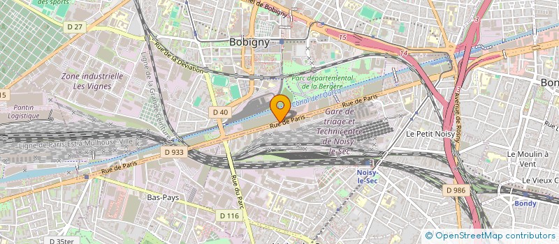 localisation de l'entreprise AUTO HM  BOBIGNY