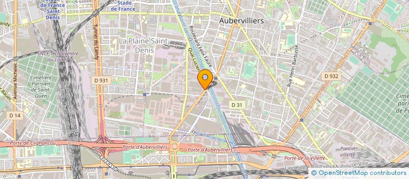 localisation de l'entreprise AUTO IMP à AUBERVILLIERS