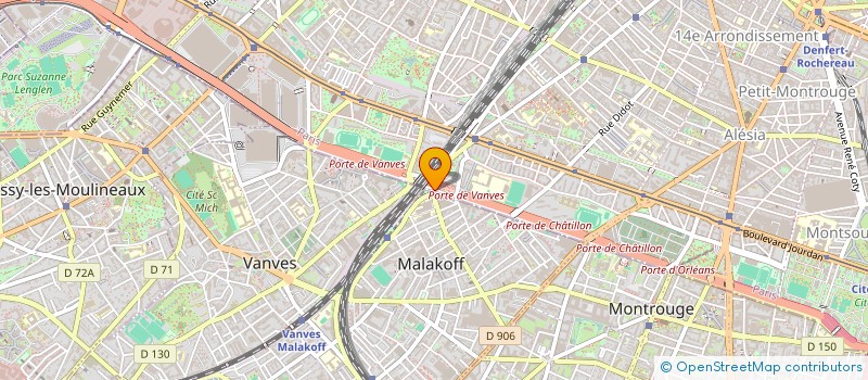 localisation de l'entreprise AUTO INFRA SAGEM DEF SECU-MBDA FRANCE  MALAKOFF