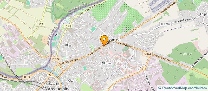 localisation de l'entreprise AUTO INTER 57 à SARREGUEMINES