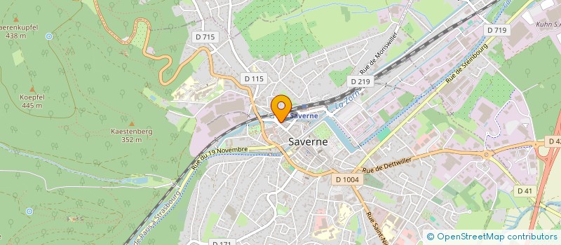 localisation de l'entreprise AUTO INTER 67 à SAVERNE