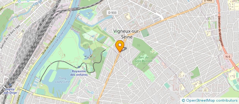 localisation de l'entreprise AUTO INVEST 91 à VIGNEUX-SUR-SEINE