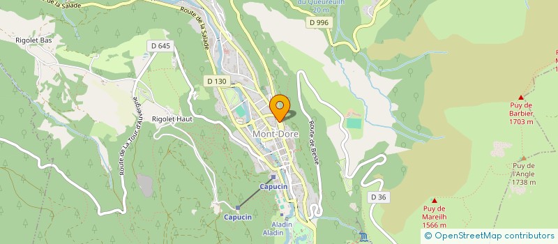 localisation de l'entreprise AUTO ISSOIRE  ISSOIRE