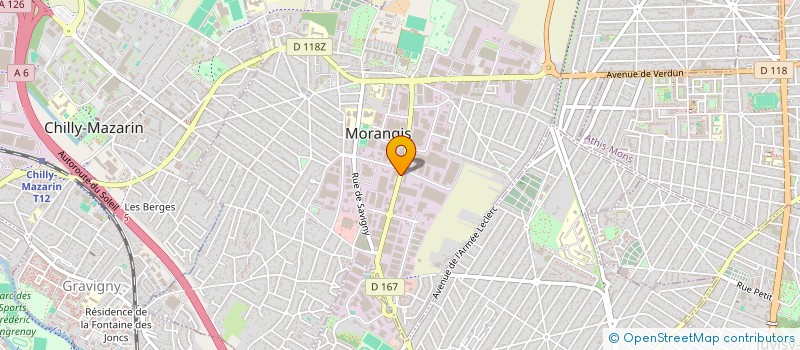 localisation de l'entreprise AUTO JANTES MORANGIS à MORANGIS