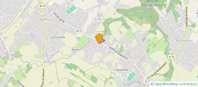 localisation de l'entreprise AUTO JC. H  PECHBONNIEU