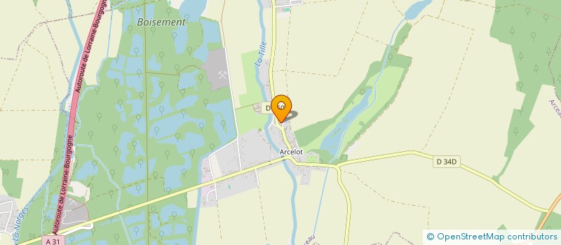 localisation de l'entreprise AUTO JM  ARCEAU