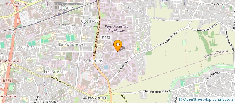 localisation de l'entreprise AUTO LAVAGE SERVICES FRANCE à DECINES-CHARPIEU