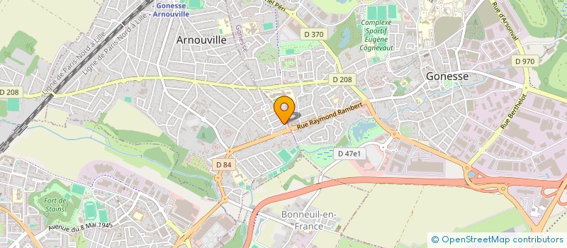 localisation de l'entreprise AUTO LEV  ARNOUVILLE