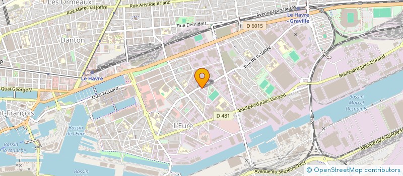 localisation de l'entreprise AUTO LH 76 à LE HAVRE