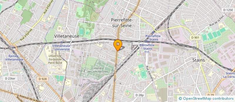 localisation de l'entreprise AUTO LINE à PIERREFITTE-SUR-SEINE