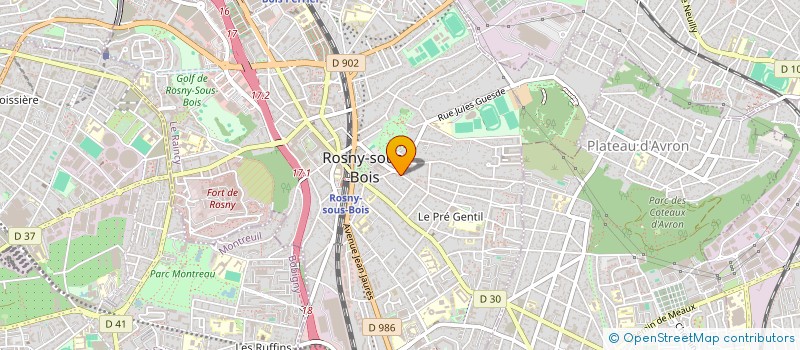 localisation de l'entreprise AUTO LOCA2 à ROSNY-SOUS-BOIS