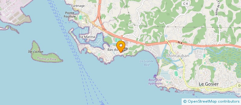 localisation de l'entreprise AUTO LOCATION 971  LE GOSIER