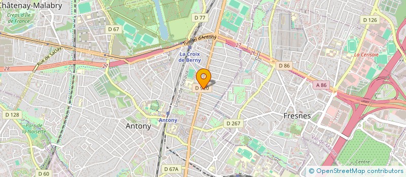 localisation de l'entreprise AUTO LOCATION DEMAREZ à ANTONY