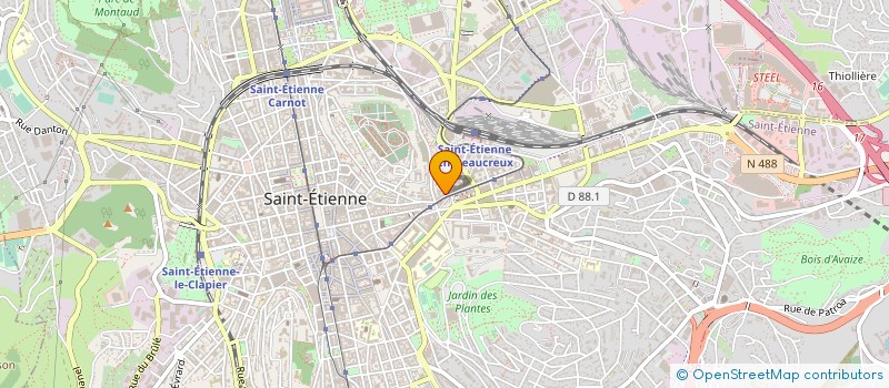 localisation de l'entreprise AUTO LOCATION DISCOUNT 42 ALD 42 à SAINT-ETIENNE
