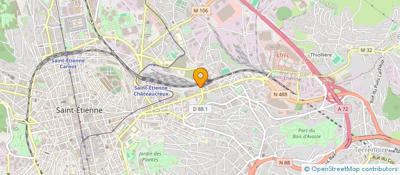 localisation de l'entreprise AUTO LOCATION FOREZIENNE                A. L. F. à SAINT-ETIENNE