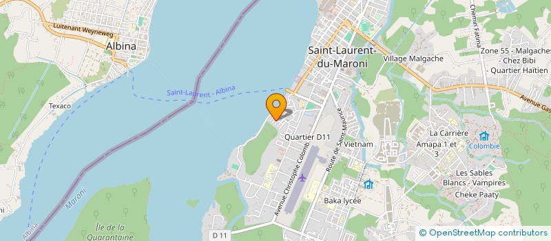 localisation de l'entreprise AUTO LOCATION MARONI à SAINT-LAURENT-DU-MARONI