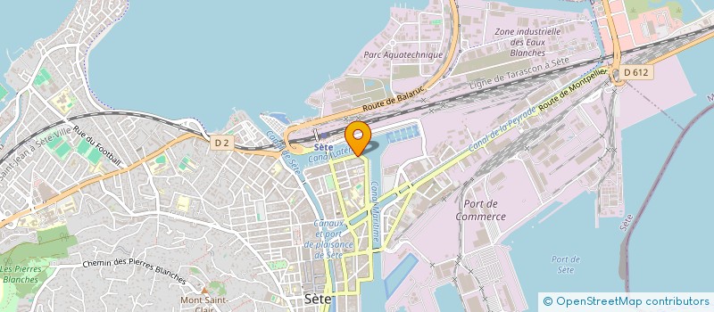 localisation de l'entreprise AUTO LOCATION SETOISE à SETE