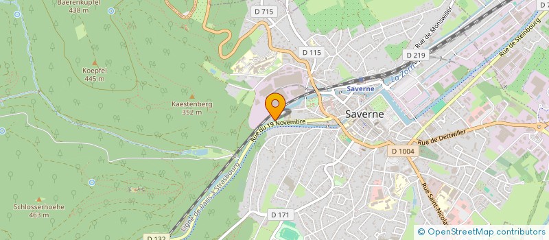 localisation de l'entreprise AUTO LOHBACH  SAVERNE