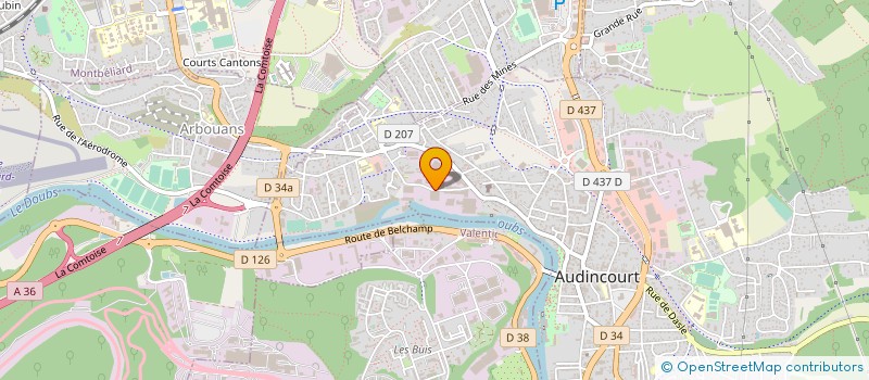 localisation de l'entreprise AUTO LOOK  AUDINCOURT