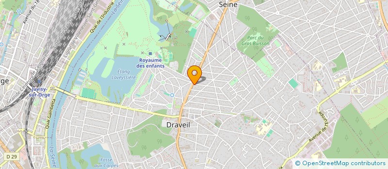 localisation de l'entreprise AUTO LUXE à DRAVEIL