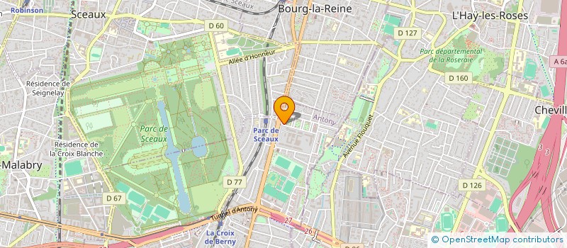 localisation de l'entreprise AUTO LUXE VTC à ANTONY