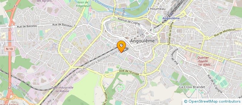 localisation de l'entreprise AUTO MAG 16 à ANGOULEME