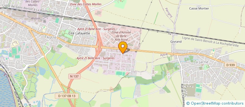 localisation de l'entreprise AUTO MARCHE à AYTRE