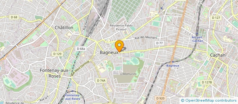 localisation de l'entreprise AUTO MARKETING à BAGNEUX