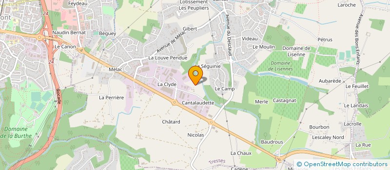 localisation de l'entreprise AUTO MARQUAGE à TRESSES