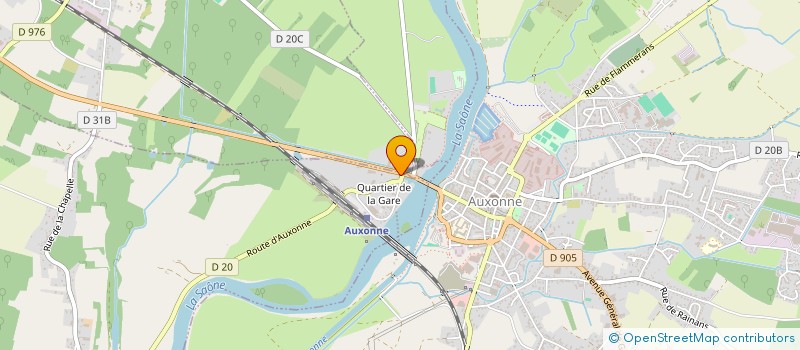 localisation de l'entreprise AUTO-MAT. à AUXONNE