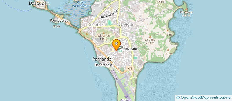 localisation de l'entreprise AUTO MAYOTTE SARL à PAMANDZI