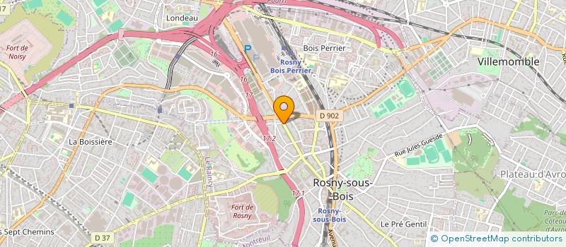localisation de l'entreprise AUTO MD à ROSNY-SOUS-BOIS