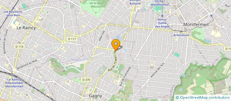 localisation de l'entreprise AUTO MECA MOUDIR à GAGNY