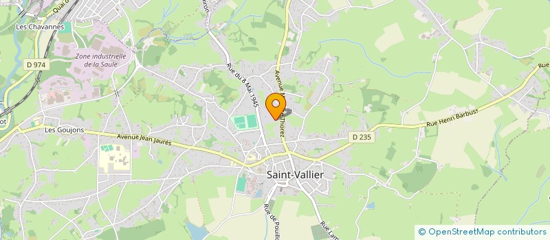 localisation de l'entreprise AUTO MECA RAVIER à SAINT-VALLIER