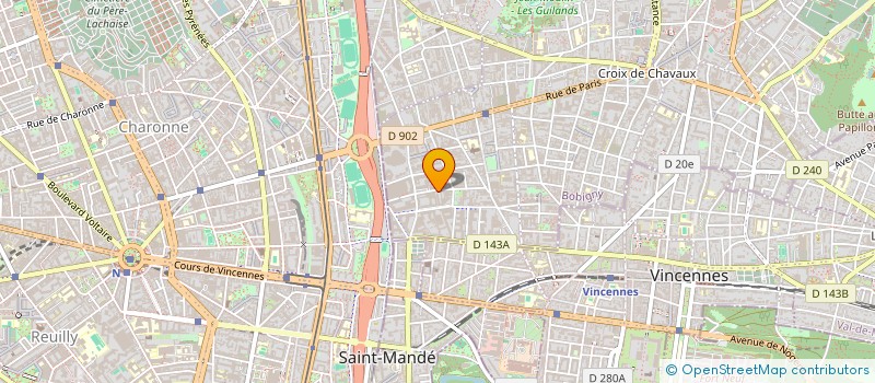 localisation de l'entreprise AUTO MECANIQUE GARAGE à MONTREUIL