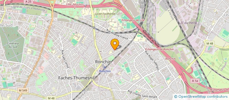 localisation de l'entreprise AUTO-MEKA LILLE-RONCHIN à RONCHIN