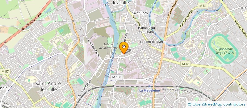 localisation de l'entreprise AUTO MFK à MARQUETTE-LEZ-LILLE