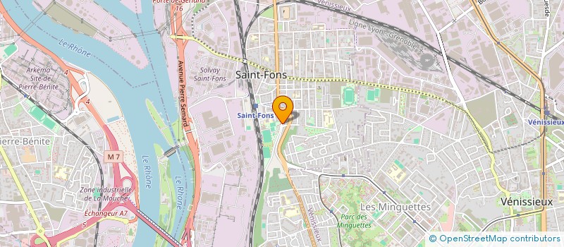 localisation de l'entreprise AUTO MINUTE à SAINT-FONS