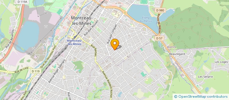 localisation de l'entreprise AUTO MONTCEAU 71  MONTCEAU-LES-MINES