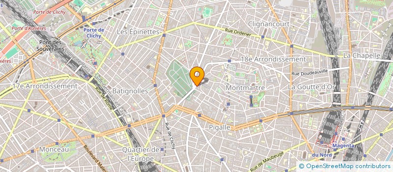 localisation de l'entreprise AUTO MONTMARTRE SERVICES  PARIS