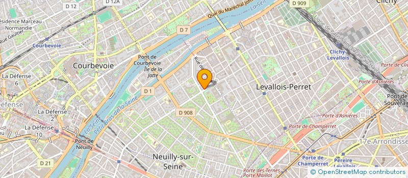 localisation de l'entreprise AUTO MOTIVE à NEUILLY-SUR-SEINE