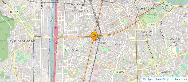 localisation de l'entreprise AUTO MOTO 1 à GRENOBLE