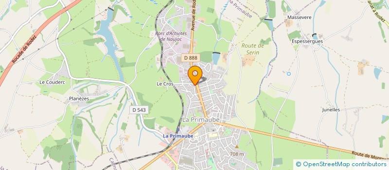 localisation de l'entreprise AUTO MOTO CYCLO FORMATION  LUC-LA-PRIMAUBE