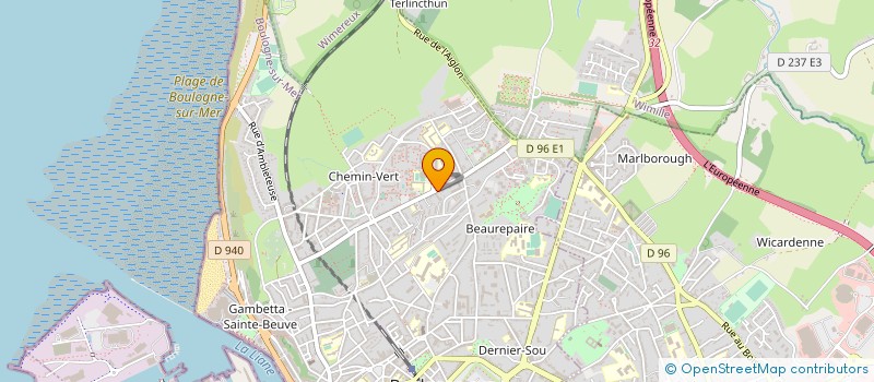localisation de l'entreprise AUTO MOTO ECOLE ALBAIN AGENCE SAINT PATRICK à BOULOGNE-SUR-MER