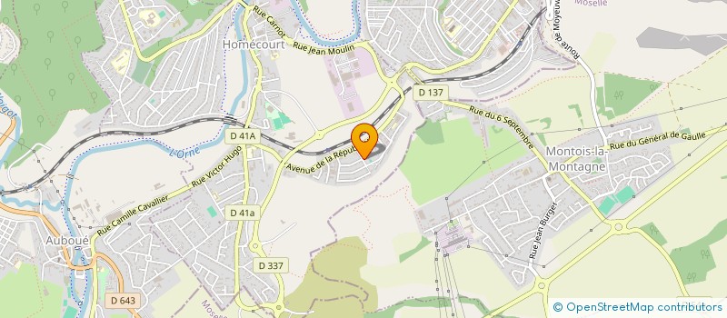 localisation de l'entreprise AUTO MOTO ECOLE ARIANE  HOMECOURT