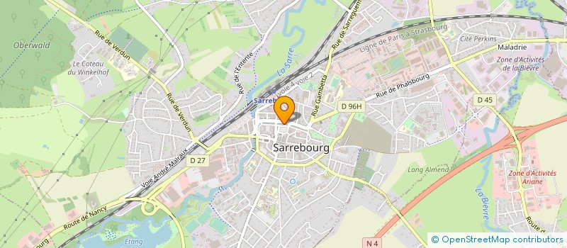 localisation de l'entreprise AUTO MOTO ECOLE COX à SARREBOURG