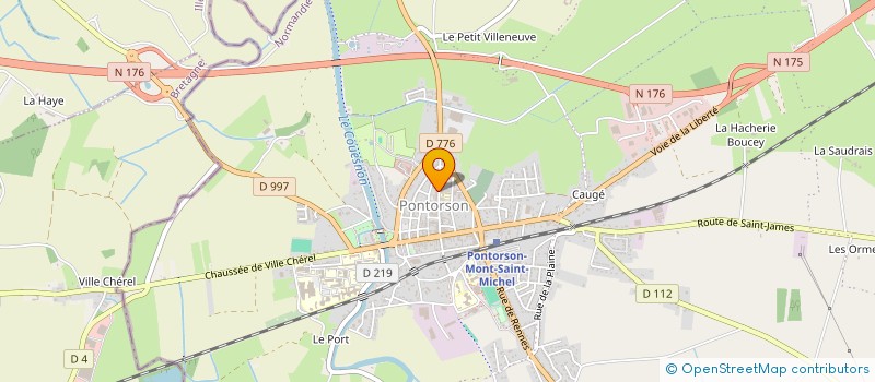 localisation de l'entreprise AUTO MOTO ECOLE DE LA BAIE  PONTORSON