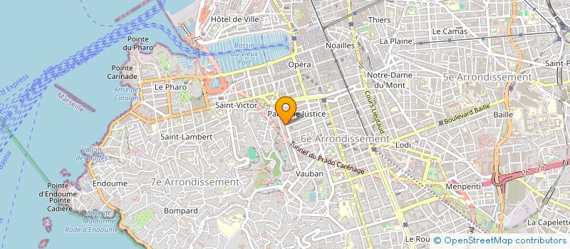 localisation de l'entreprise AUTO MOTO ECOLE DU 7EME à MARSEILLE