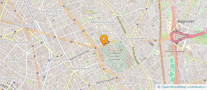 localisation de l'entreprise AUTO-MOTO ECOLE DU PERE LACHAISE  PARIS