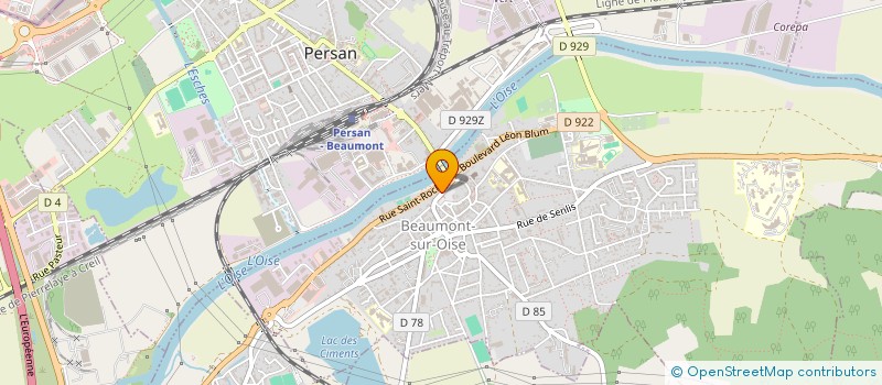 localisation de l'entreprise AUTO MOTO-ECOLE EFCK  BEAUMONT-SUR-OISE